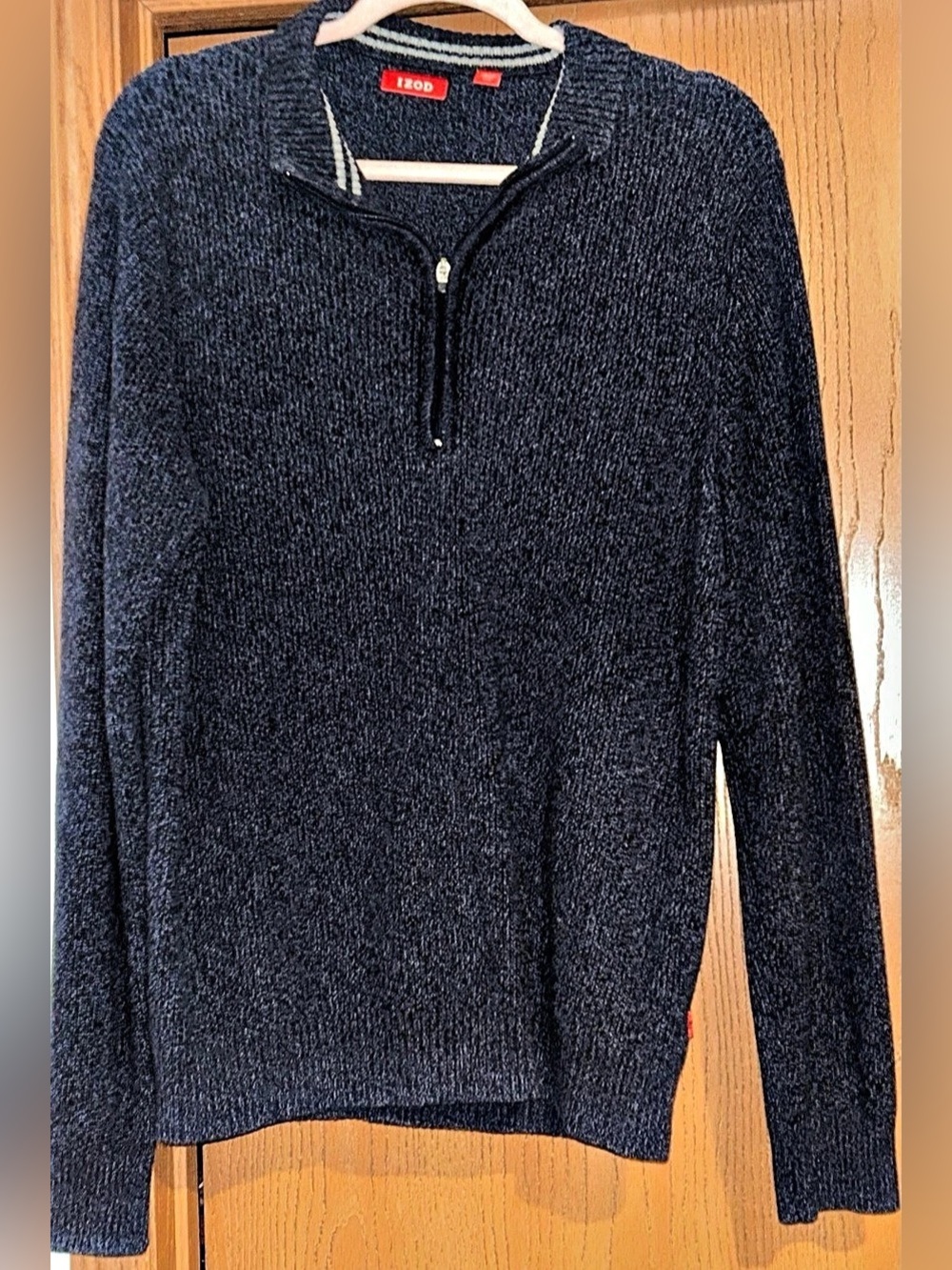 IZOD Men's Cotton Quarter-Zip Sweater Size Large